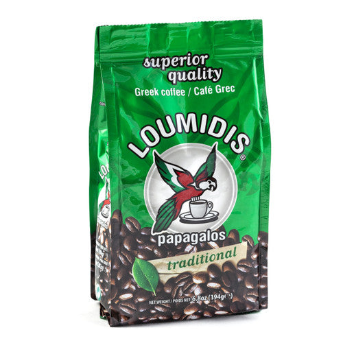 100% Greek Traditional Coffee Loumidis Parrot Roasted  Superior Quality [very fresh aroma] Herbs-Spices