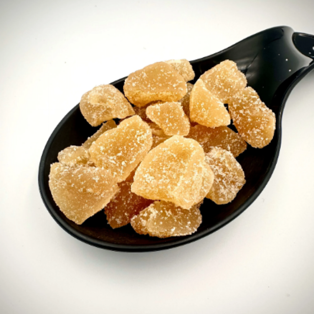 100% Natural Dried Crystallized Ginger | Zingiber Officinale | Superior Quality Fruits - Sugar Added
