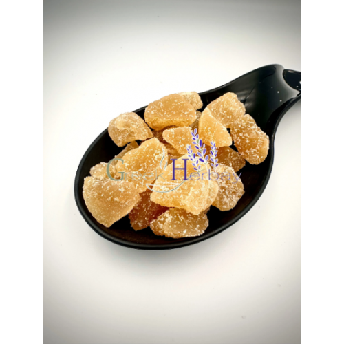 100% Natural Dried Crystallized Ginger | Zingiber Officinale | Superior Quality Fruits - Sugar Added