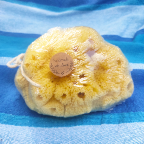 100% Natural Dried Greek Sea Sponge 5.0"-5.50" inches(12-14cm) - Kalymnos Bath Shower - Mediterranean Sea Sponge