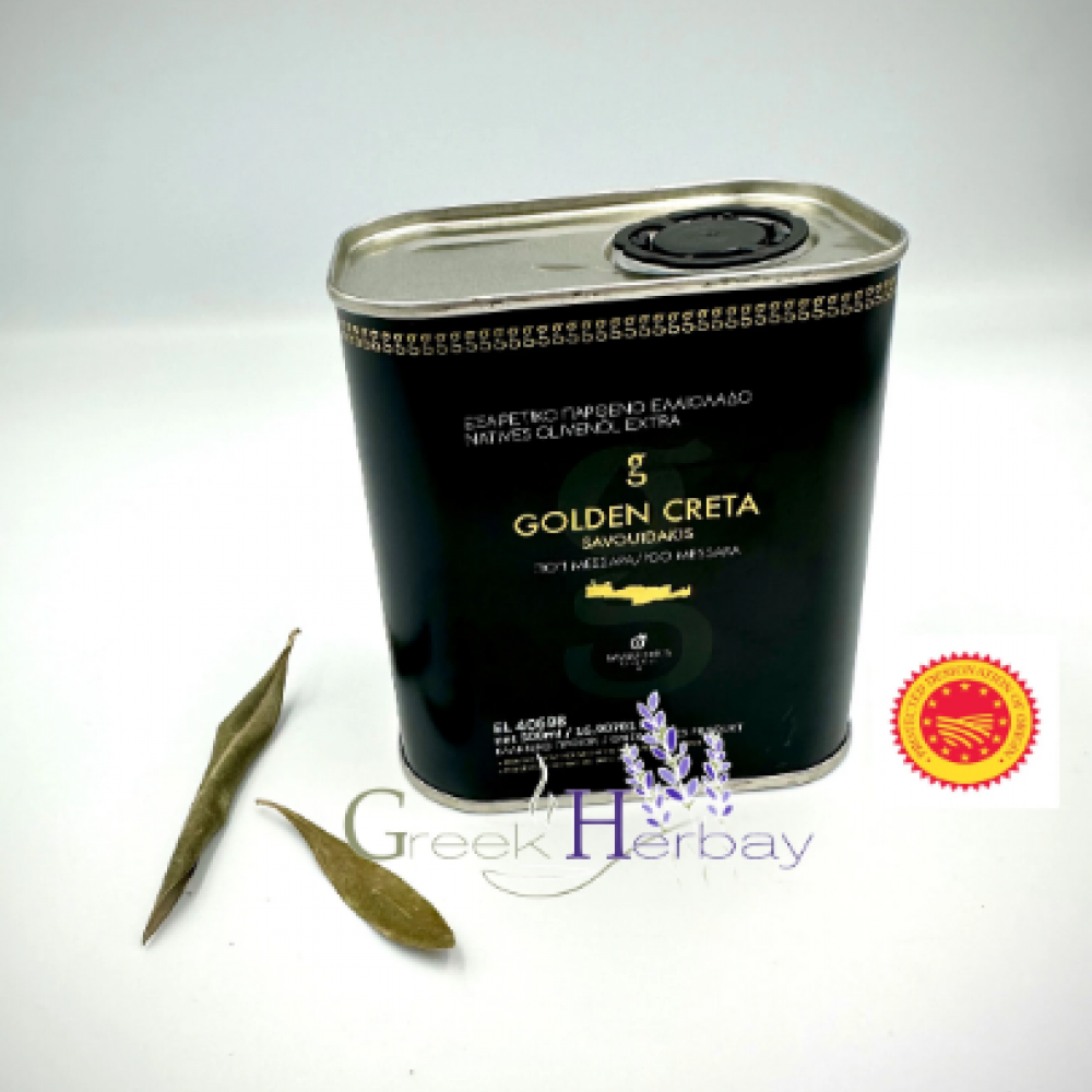 100% Greek Cretan Extra Virgin Olive Oil Koroneiki Single Variety - Cold Pressed Olive Oil In Tin - Superior Quality Greek Olive Oil {PDO}