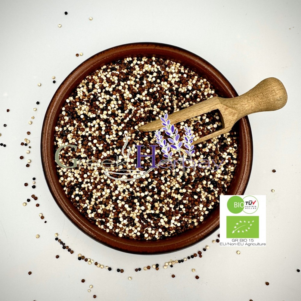 100% Organic Tricolor Quinoa Seeds - Chenopodium Quinoa - Superfood High Protein Quinoa Grain Seed {Certified Bio Product}