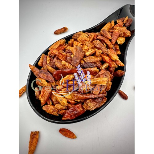Dried Red Hot Chilli Peppers - Whole Bird's Eye Hot Chili Peppers - Superior Quality Herbs&Spices