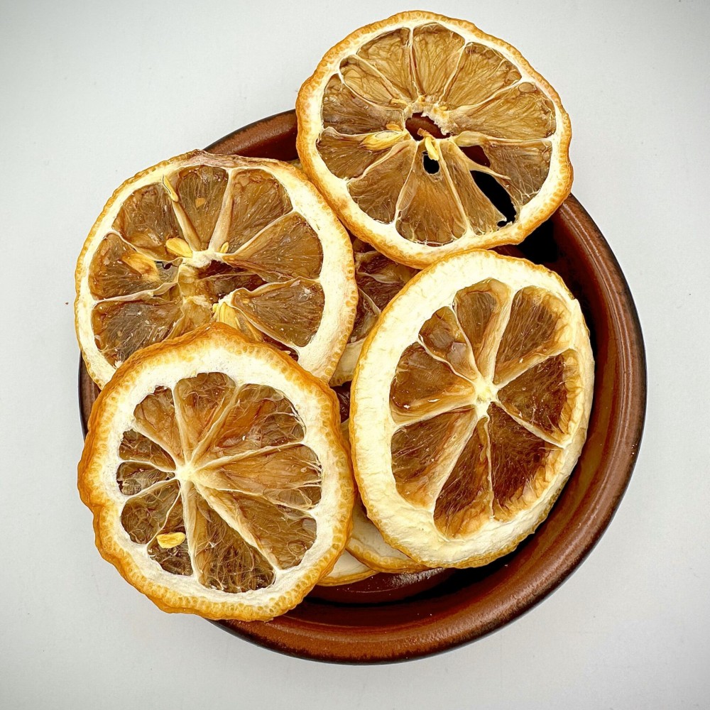 100% Greek Dried Lemon Slices | Dehydrated Whole Lemon Slices | Citrus limon | Edible Fruit-Dry Scented | Superior Quality