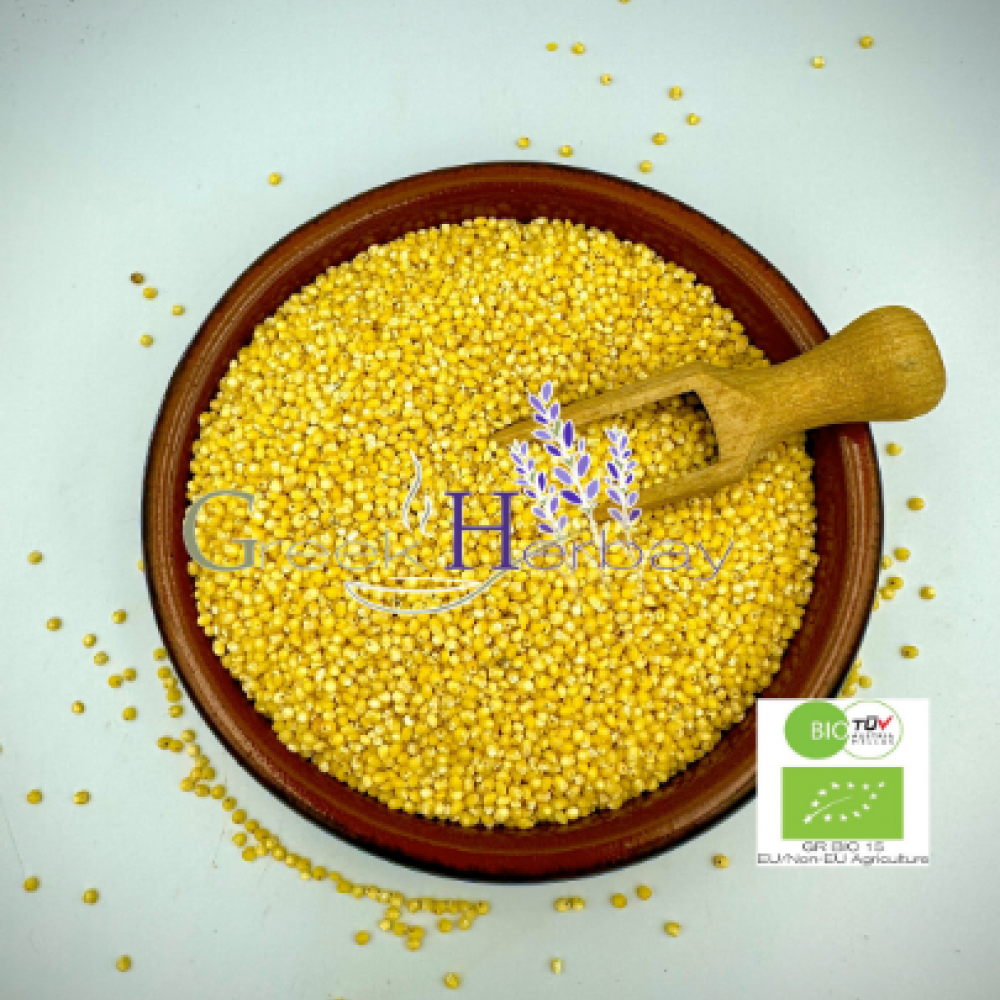 100% Organic Millet Grain Whole Seeds Golden Pearls - Superior Quality Superfood&Seeds{Certified Bio Product}