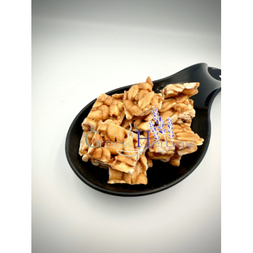 Peanuts & Honey Pasteli Sweet Snack - Handmade Pasteli Energy Snack