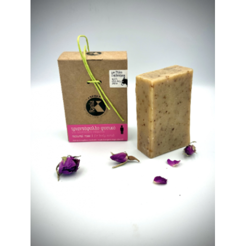 100%Handmade Natural Rose with Donkey Milk Soap Bar With Greek Olive Oil Soap Herbal Body&Scrub Soap - Hydration and Αnti-aging Soap