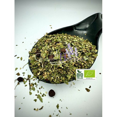 100% Organic Greek Hawthorn Leaves Loose Flowers and Berries Herb Tea - Crataegus Monogyna - Superior Quality Herbs {Certified Bio Product}