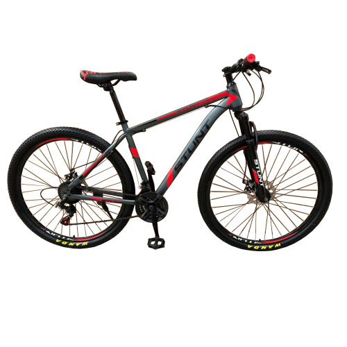 Ποδήλατο 27,5" με Δισκόφρενα  Mountain Hardtail STUNT Ανθρακί Κόκκινο STNT275-RED